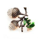 Rhinestone Pine Tower Brooches Women'S Alloy Plants Weddings Banquet Party