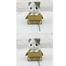 2Pcs Lovely Shaking Head Cat Nodding Ornament Car Home Office Decoration