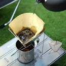 1PCS Outdoor Camping Folding Portable Coffee Drip Rack Stainless Steel  GDF
