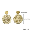 Geometric Rattan Earrings Woven Handmade Straw Earrings Wicker Braid Earrin