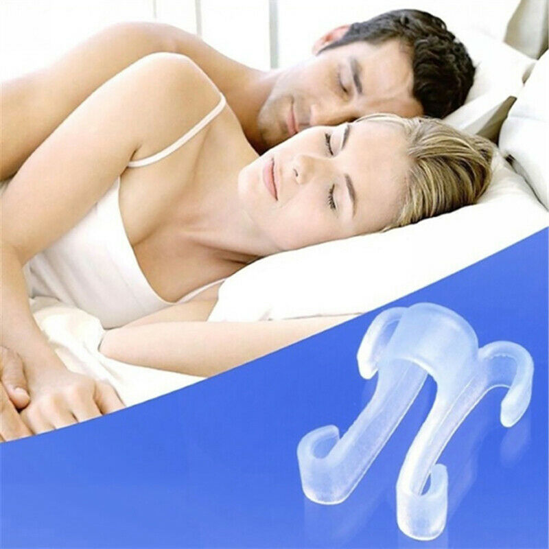 2Pcs Anti-Snoring Apnea Nose Breathe Clip Stop Snore Device Sleeping AidB Kw