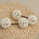 10 Pcs Natural Wicker Rattan Balls 5cm For DIY Vase Bowl Filler Displays