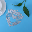 Hollow Heart DIY Scrapbook Embossing Craft Cutting Die Metal Stencils Gifts