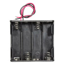 2X Plastic Battery Storage Case Clip Holder Box With Wire Lead For AA Battery