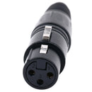 1pair Male Female 3-Pin XLR Microphone Audio Cable Cannon Plug ConnectorsAT3C