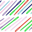 50 PCS 7cm Plastic Crochet Hooks Knitting Needles Set Random Color Y3B4