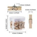 50* Favourde Push Pin with Wooden Clips Pushpins Tacks Board For Cork G0P8