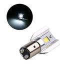 Led Headlight 1200 Lumens White H6 BA20D COB 12W Led Bulb For Motorcycle He