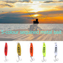 5pcs Metal Spoon Fishing Lure Spinner Colorful Sequins Artificial Hard Bait