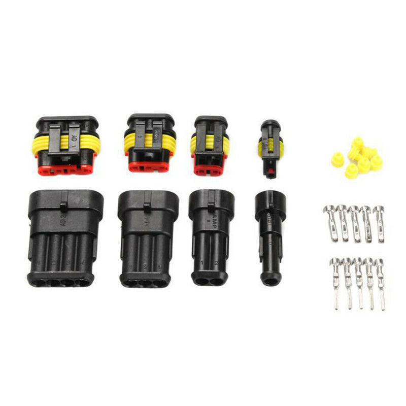 352PCS Car Waterproof Electrical Wire Connector Terminals 1 2 3 4 Pin Terminals