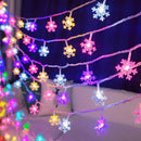40 LED Snowflake String Light Garland Christmas Lamp Party Decor (4m) A