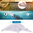 1pc Plastic Transparent Hard Lure 14g Blank Fishing Bait Unpainted Wobblers