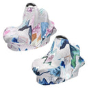 Nursing Cover Car Seat Canopy Baby Breastfeeding Cover Car Seat Covers Blue