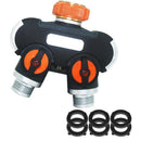2 Way Garden Hose Splitter 360Â° Whirl Heavy Duty Hose Splitter, Highly Dura