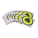 100 Pack Bright Fluorescent    Paper Target Stickers 7.5cm
