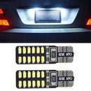 2Pcs/lot T10 24 LED Light bulbs W5W 168 194 Super Bright White LED 24 SMD