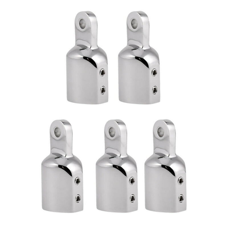 5Pcs Stainless Steel Pipe Eye End Cap Bimini Top Hardware