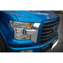 Car Front Bumper Headlights and Grille Cover Trim Chrome Frame for Ford F15