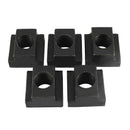 1/2-inch Steel T-Slot Nut Black Oxide Plated Grade 8.8 Tapped Through 5pcs E4K5