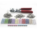 2018 Colorful Eyelet Buckles Snap Fasteners Buttons Press Studs Fixing Tools