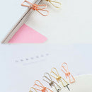 6 pcs/Set Cute Fish Clip Hollow Out Metal Binder Paper Clip Office Supplies BX