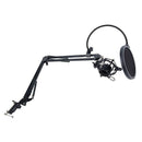 NB-35 Microphone Scissor Arm Stand and Table Mounting Clamp&NW Filter Winds