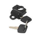 Black Motorcycle Helmet Anti-theft Lock Security for Motorcycles 7/8" 22mm