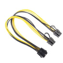 10pcs 8pin to 2 x PCIe 8 (6+2) pin Motherboard Graphics Video Card VGA Cable