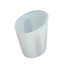 Measuring Cup Silicone Measurement Pour with Scale Thickened 500ml White