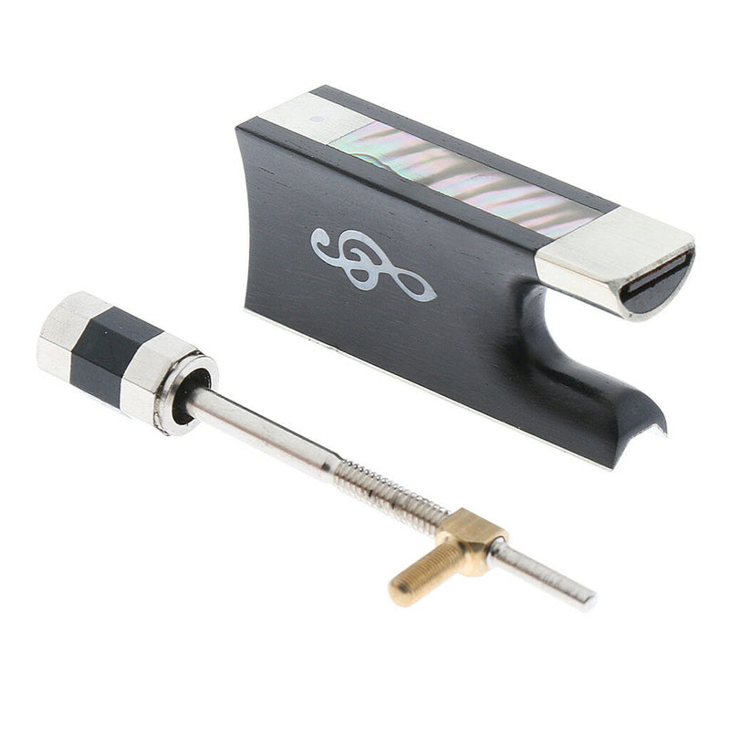 1 Set Full Size Violin Fiddle Bow Ebony Frog Screw for Violin Fiddle Lovers