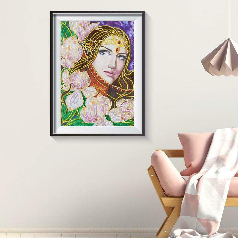 5D DIY Special Shaped Diamond Painting Beauty Cross Stitch Mosaic Craft Kit