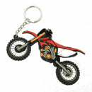 Mens Rubber Car Auto Keyring Metal Motorcycle Motorbike Y5B4 High Keychain Y9C5