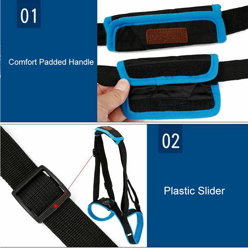 Doglemi Pet Dogs Aid Assist Tool Adjustable Dog Lift Harness For Back Legs PN1S9