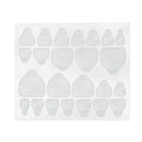 10pcs Double-Sided Adhesive Transparent Seamless Nail Jelly Gloss Clip Stickers
