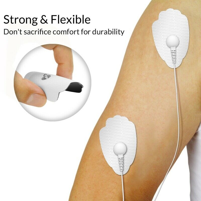 20 Pcs Unit Pads Replacement Electrodes for TENS Unit Reusable Self AdhesiveV8X3