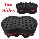 Double Sided Barber Hair Brush Sponge Dreads Locking Twist Coil Afro Curl W