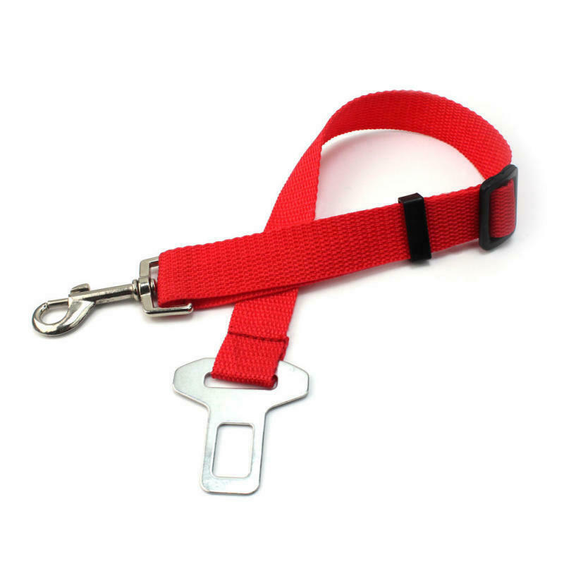 1x Adjustable Car Auto Safety Leash Dog Cat Buckle Seatbelt Seat Belt H FIL
