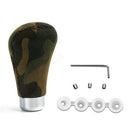 Camouflage Car Shifter Gear Stick Knob Head Manual Automatic 4 Plastic Adap