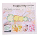 5pcs Assorted Hexagon Acrylic Quilting Templates Ruler for Patchwork Tool