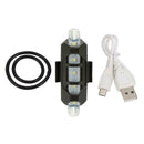 USB Rechargeable LED Bicycle Taillight Waterproof Bike Warning Lamp (White)
