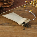 100X Empty Paper Tea Bags Filter Drawstring Teabags for Herb Loose Tea-PNBX