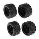 4x Durable Plastic RC Car Car Tires Wheel and Rim RC Car Accessory 65mm