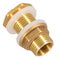 8pcs Brass Water Tank Connector Leak-proof Firm Connect DN15 Flush Port Kit