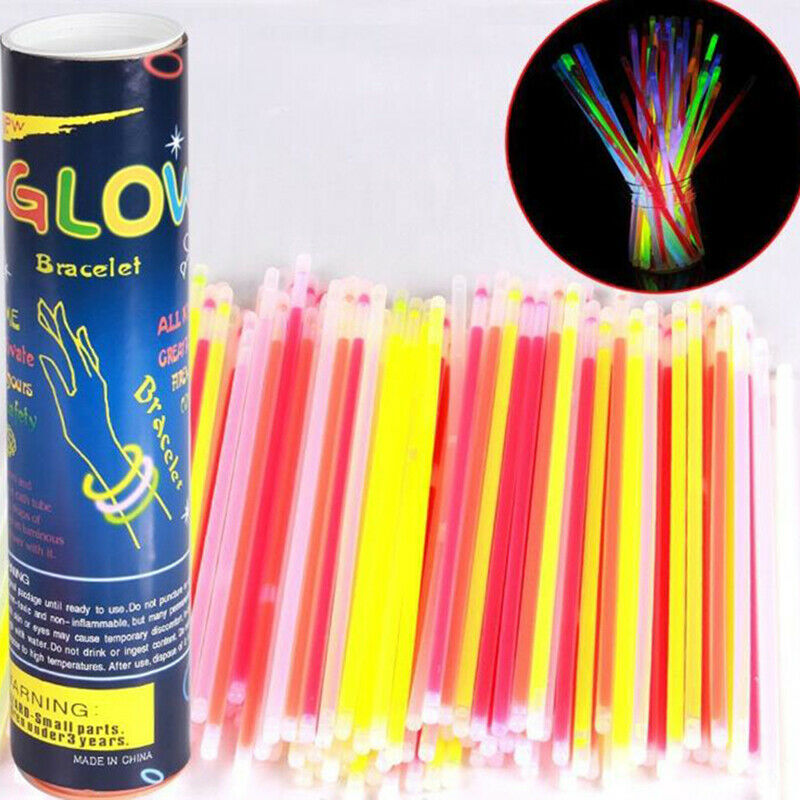 1Box 7 Color Glow Sticks Light Sticks Shinning Fluorescence Light Brace Hn