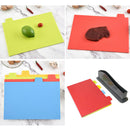 Colorful Kitchen Cutting Board Set of 4 Colored Mats Home Kitchen Bar Restaurant