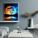 5D DIY Full Drill Diamond Painting Moon Embroidery Mosaic Kit Bedroom Decor