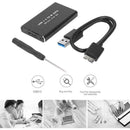 Mini SSD Hard Drive Enclosure USB 3.0 to mSATA External Hard Disk HDD Case