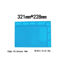 33.7x22.7cm Anti Static Repair Heat Insulation Silicone Mat Pad Magnetics R1A3