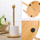 Kitchen Home Countertops Bamboo Stand Paper Towel Holder Holds Over-Sized ORO