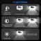 2pcs 100LED Four-sided Solar Motion Sensor Wall Light Waterproof Yard Lamp